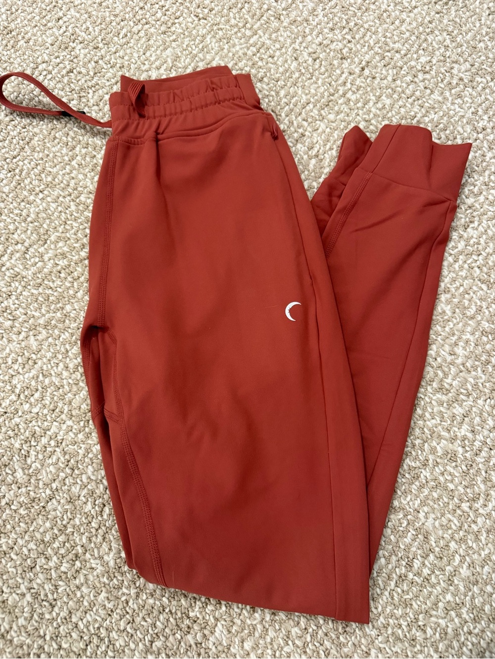 ZYIA Terra Cotta Confluence Zipper Joggers